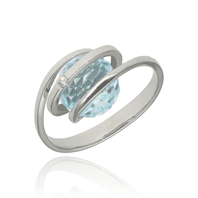 Fehér arany gyűrű 56-os méret (50339/3_2I)